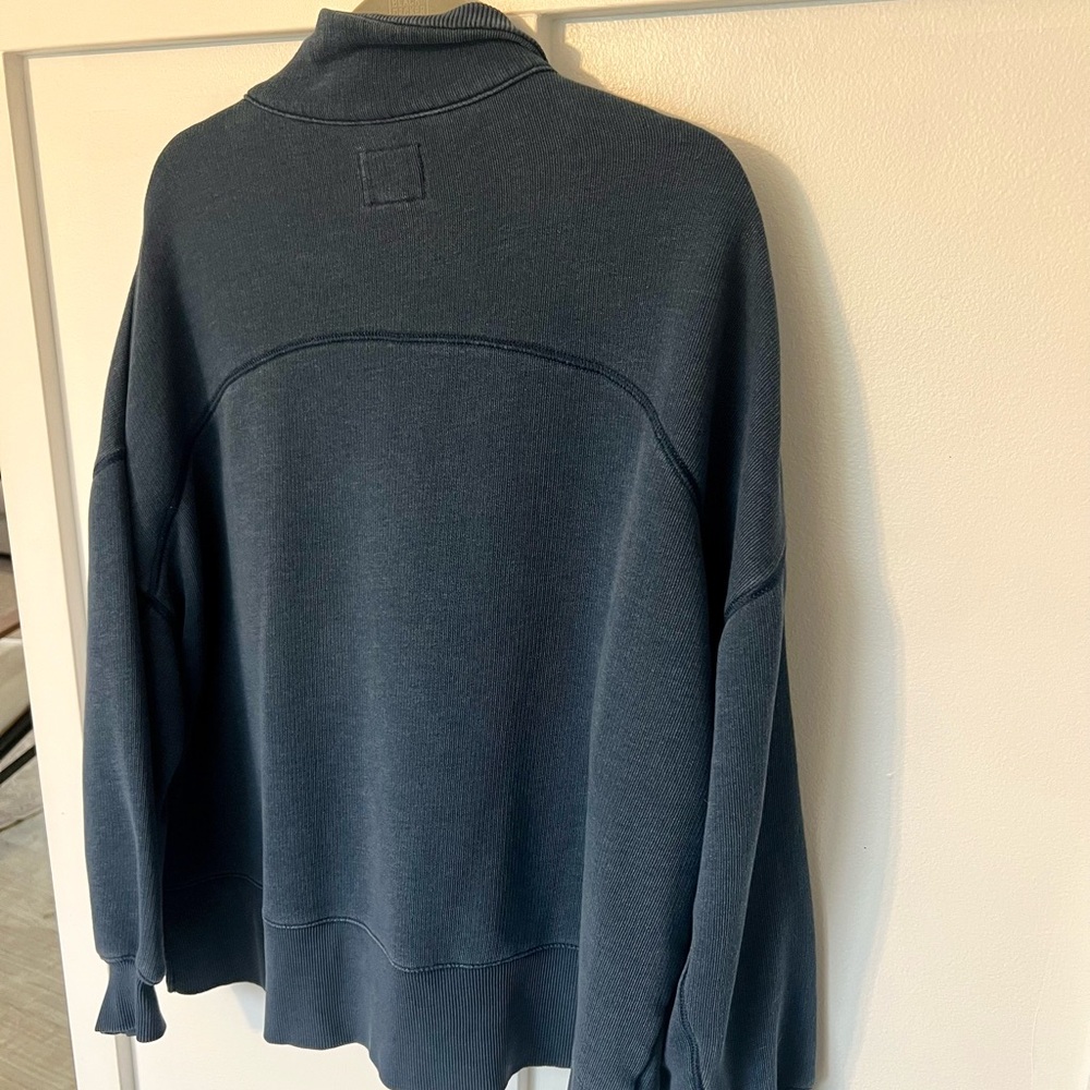 American Eagle Button-Front Navy Pullover Sweatsh… - image 3